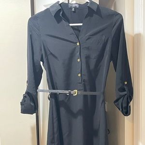 Petite xxs limited black shirt dress